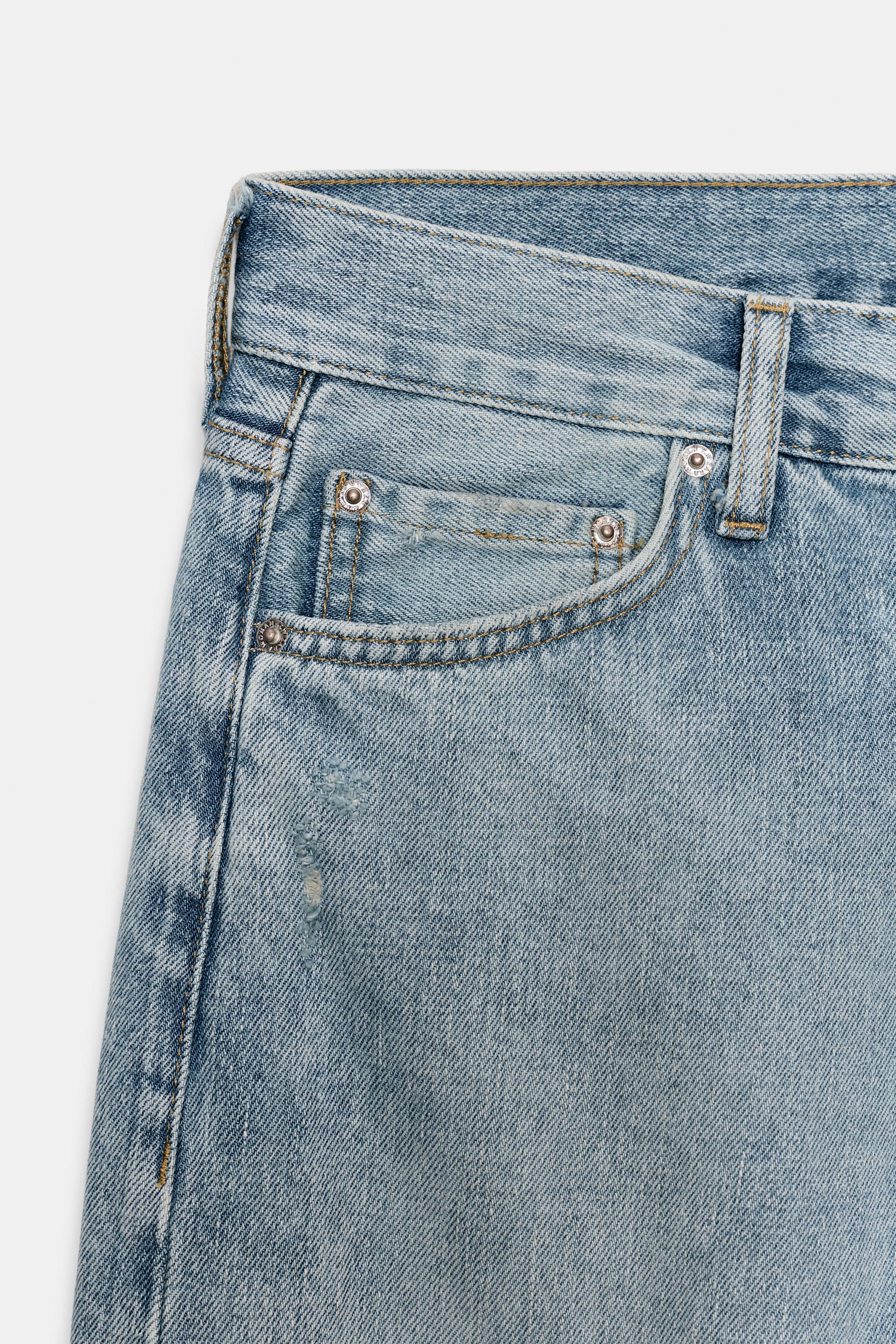 ZW COLLECTION RELAXED STRAIGHT LOW RISE JEANS